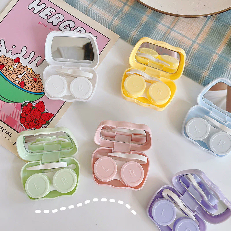 Cute Bear Colored Contact Lens Case - Roseibase