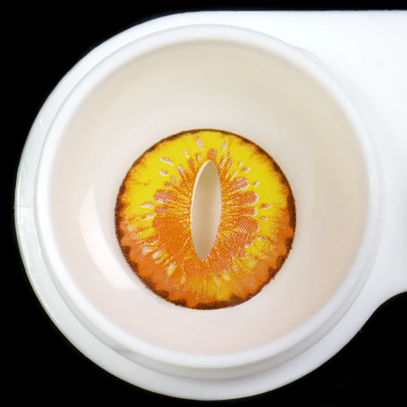 Halloween DragonMaid Yellow Colored Contact Lenses - Roseibase