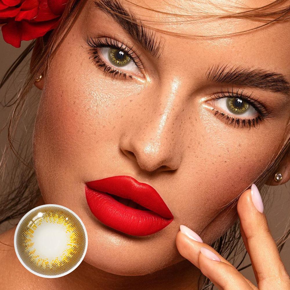 Mermaid Light Brown Colored Contact Lenses - Roseibase