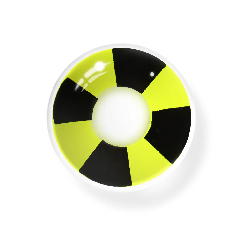 Cosplay Circus Light Yellow Colored Contact Lenses - Roseibase