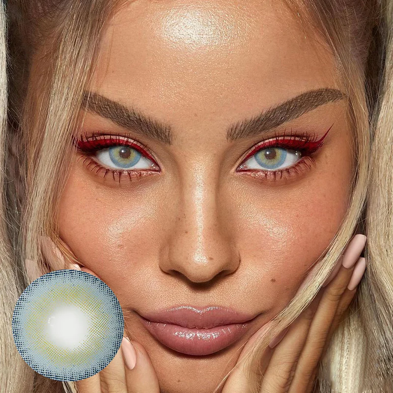 Classical Blue Colored Contact Lenses - Roseibase