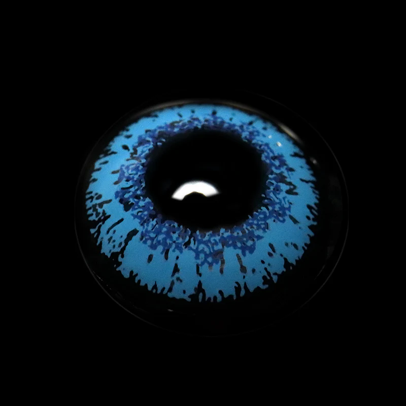 Cosplay Genshin Impact Candace Dark Blue Colored Contact Lenses - Roseibase