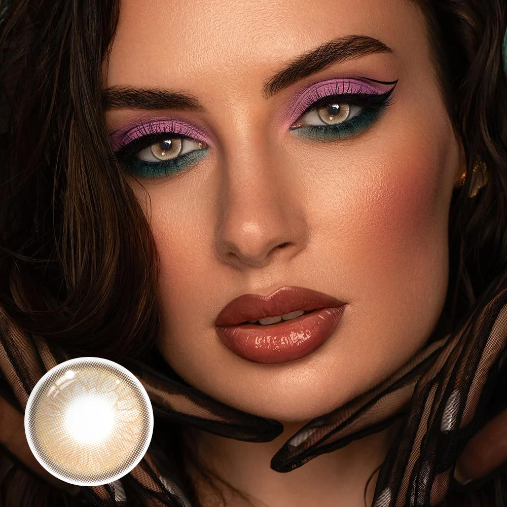 Garnet Brown Colored Contact Lenses - Roseibase