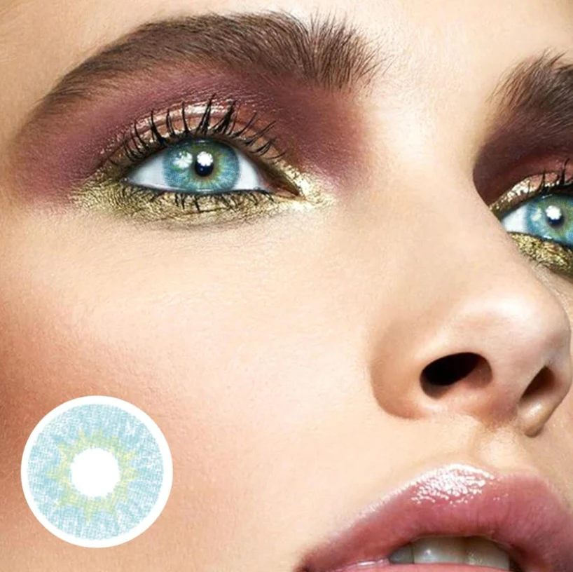 NATURAL BLUE Colored Contact Lenses - Roseibase
