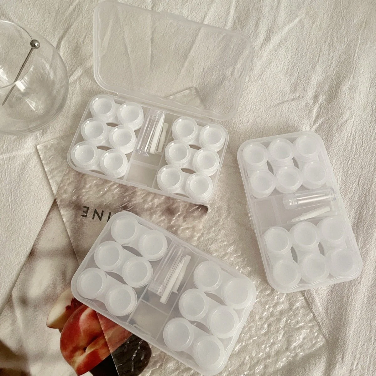 Ins Retro Cold Style Colored Contact Lens Case - Roseibase