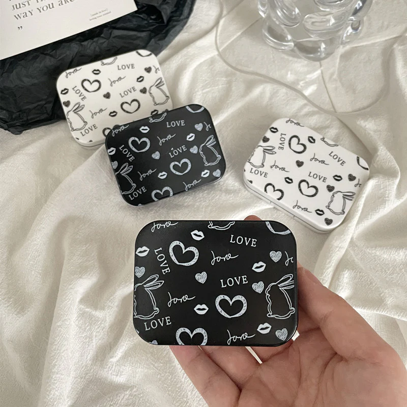Love Rabbit Colored Contact Lens Case - Roseibase