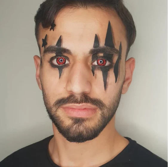 Cosplay Enchanted Black Colored Contact Lenses - Roseibase