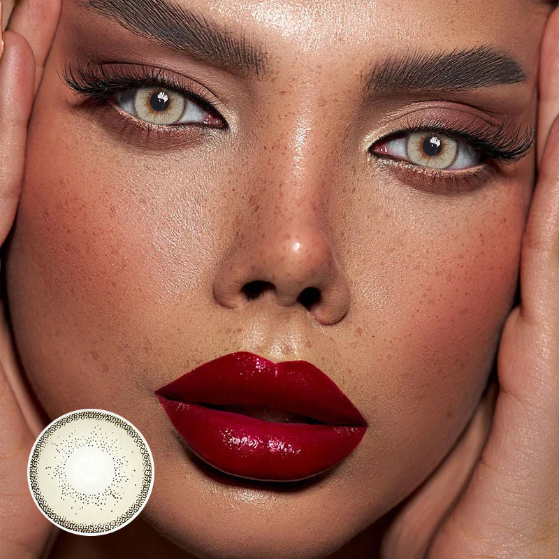 Estella Cinnamon Brown Colored Contact Lenses - Roseibase