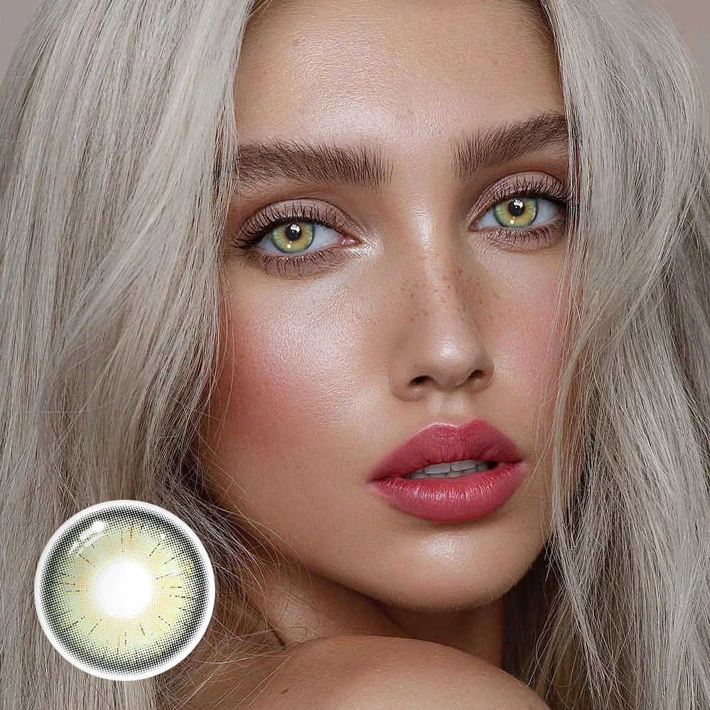 Coral Jade Green Colored Contact Lenses - Roseibase