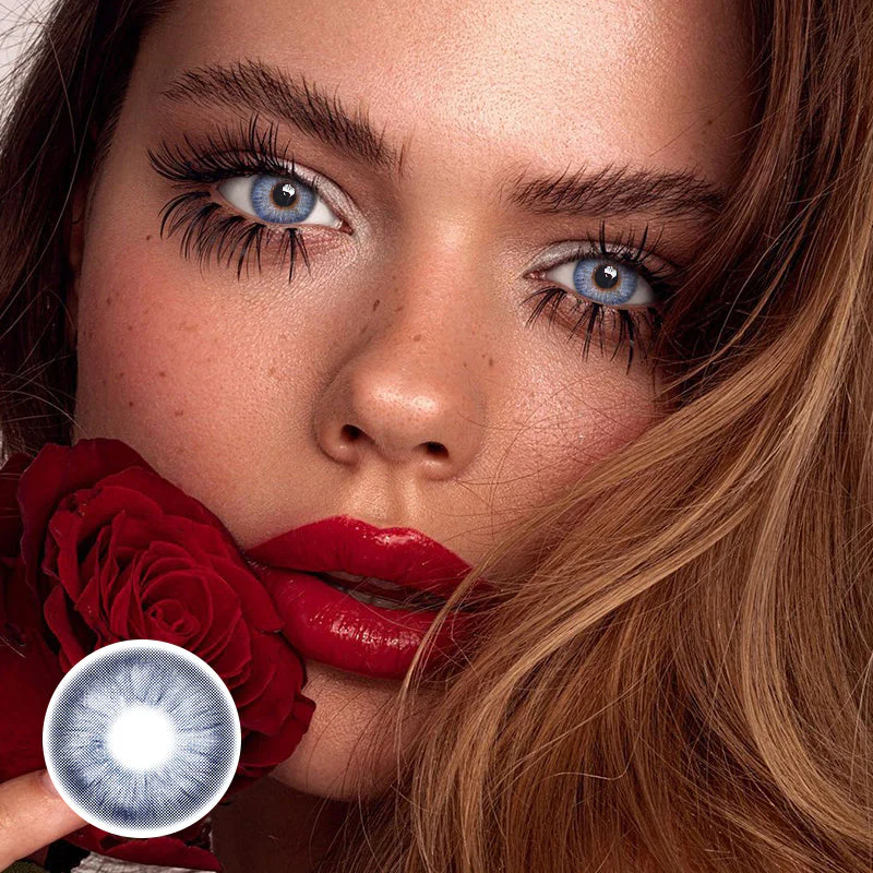 Bellatrix Blue Colored Contact Lenses - Roseibase