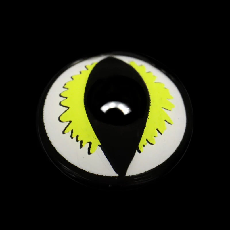 Cosplay Cat Eye Lash Yellow Colored Contact Lenses - Roseibase