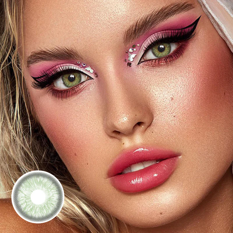 Madonna Encounter Green Colored Contact Lenses - Roseibase