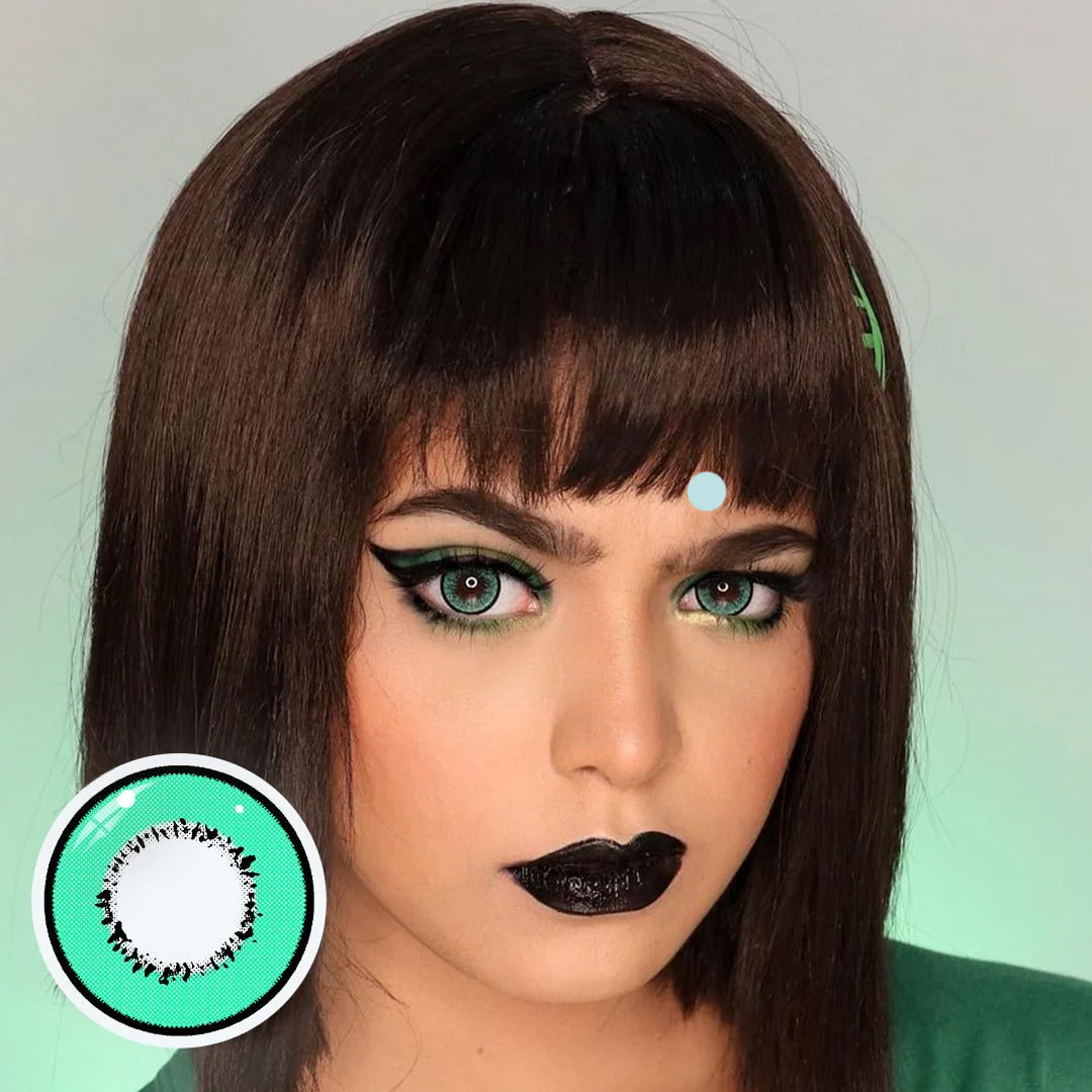 Cosplay Element Green Manson Colored Contact Lenses - Roseibase