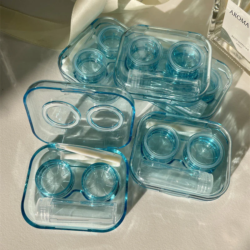 INS Retro Distressed BeigeColored Contact Lens Case - Roseibase