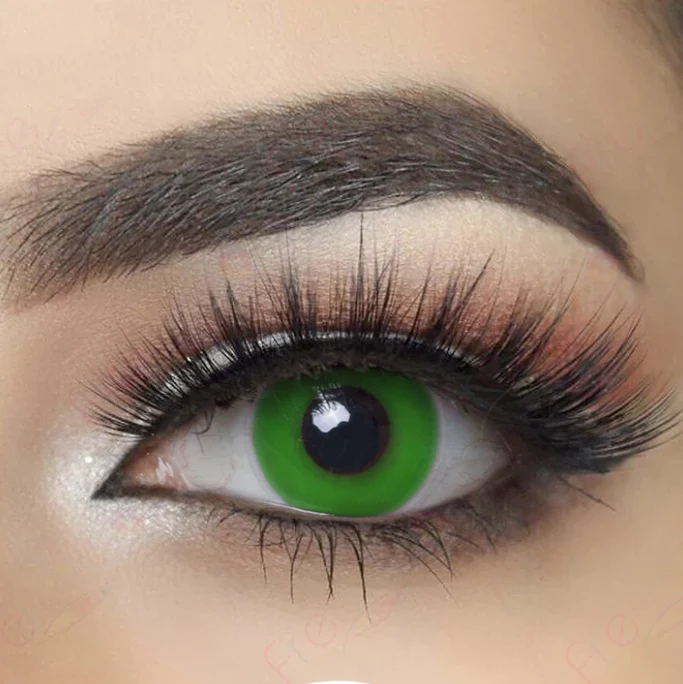 Halloween Greenout Colored Contact Lenses - Roseibase