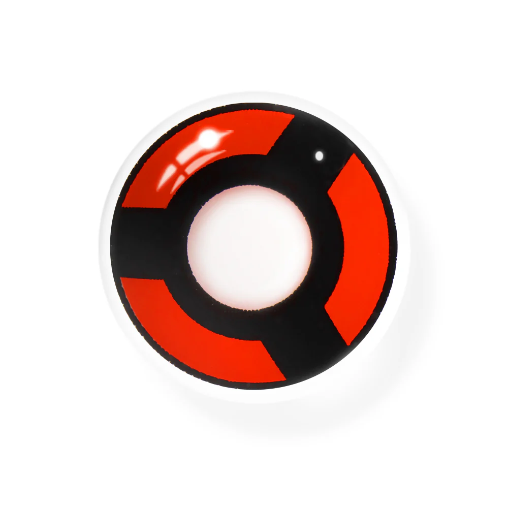 Cosplay NARUTO Uchiha Izuna Shalingan Red Prescription Colored Contact Lenses - Roseibase
