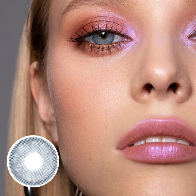 Gem Blue Prescription Colored Contact Lenses - Roseibase