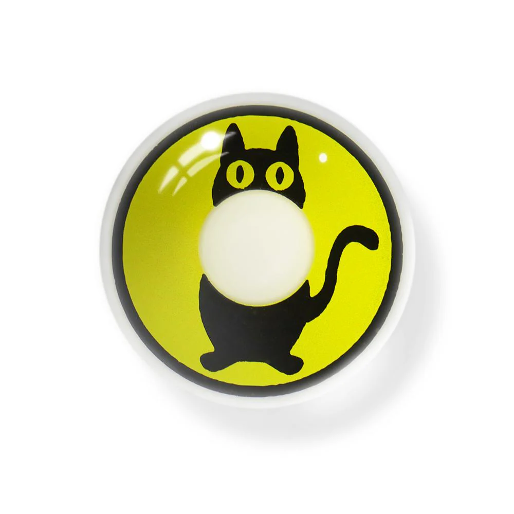 Halloween Cat Black Colored Contact Lenses - Roseibase