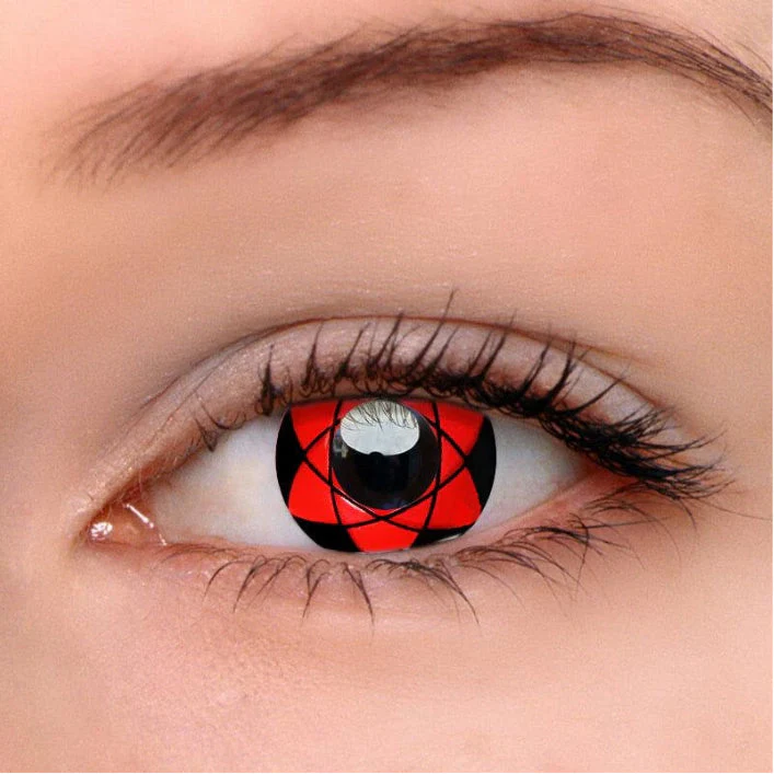 Cosplay Sharingan Red Colored Contact Lenses - Roseibase