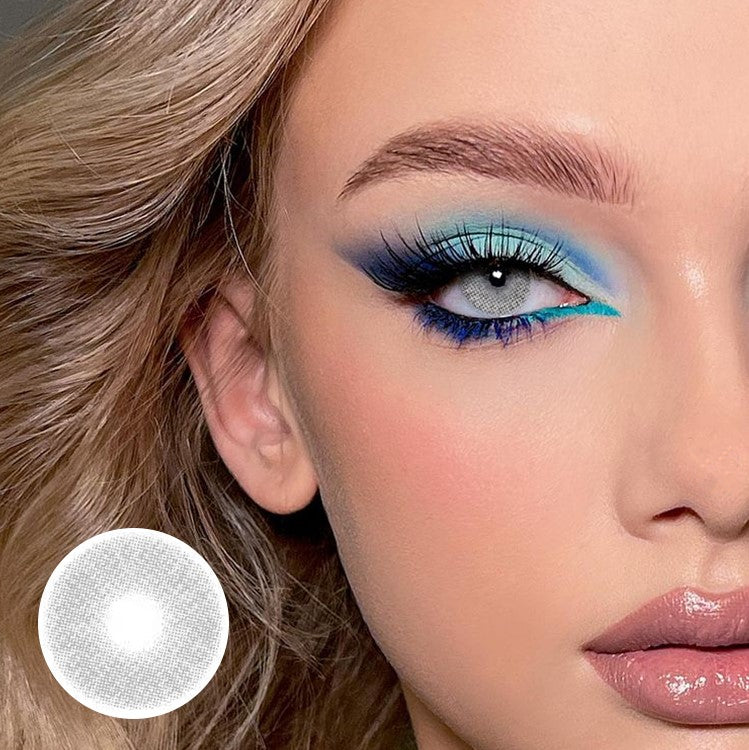Matte Gray Colored Contact Lenses - Roseibase