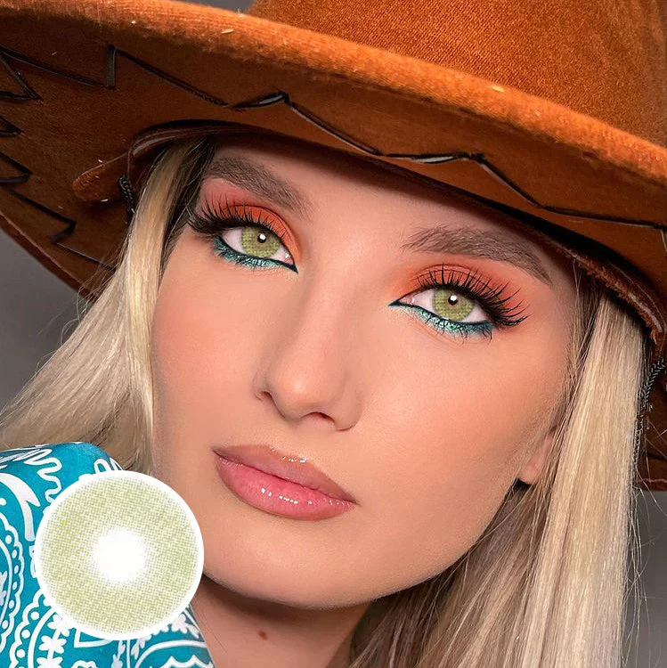 Matte Green Colored Contact Lenses - Roseibase