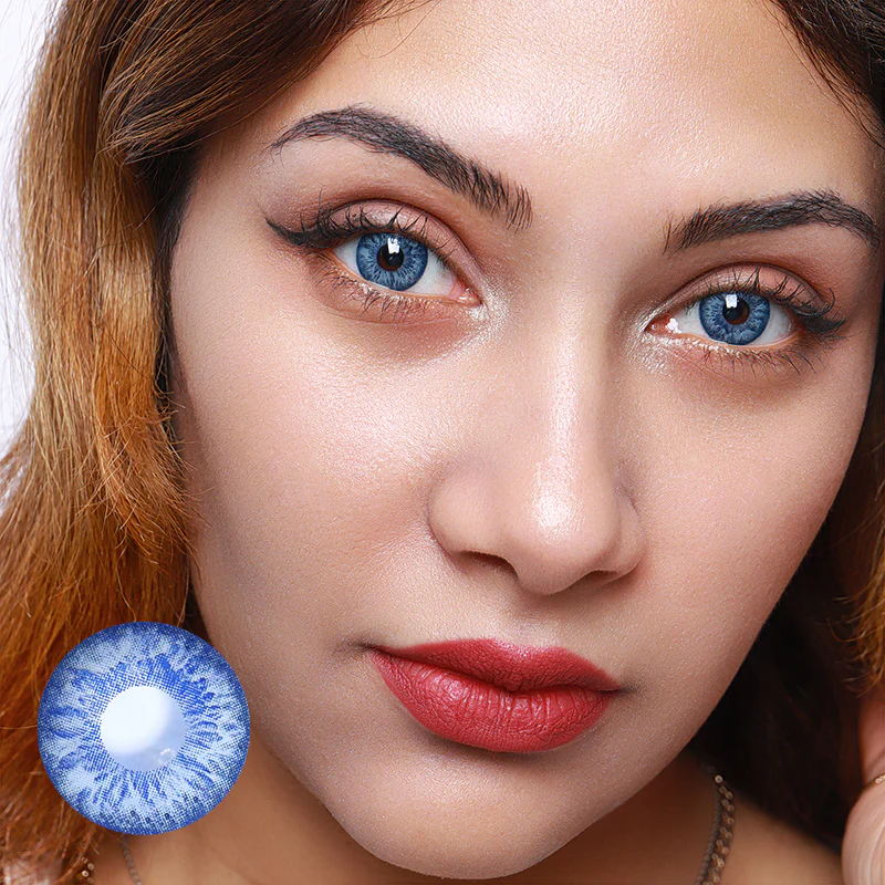 Cocktail Margarita Blue Colored Contact Lenses - Roseibase