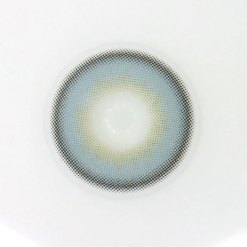 Halo Blue Prescription Colored Contact Lenses - Roseibase