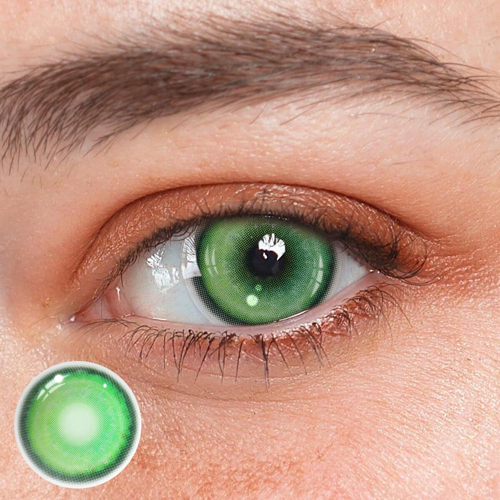 Cosplay KOI Green Colored Contact Lenses - Roseibase
