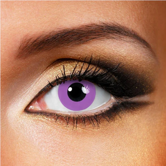 Cosplay Grey violet block Purple Colored Contact Lenses - Roseibase
