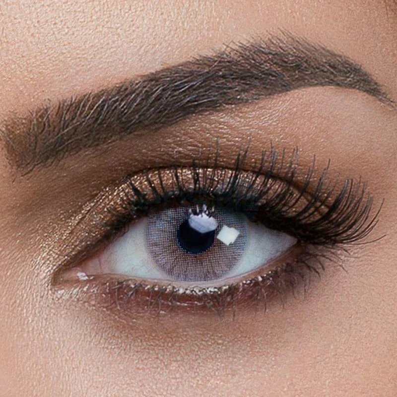 Hidrocor Icy Gray Prescription Colored Contact Lenses - Roseibase