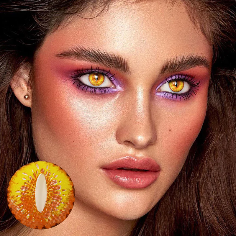 Halloween DragonMaid Yellow Colored Contact Lenses - Roseibase