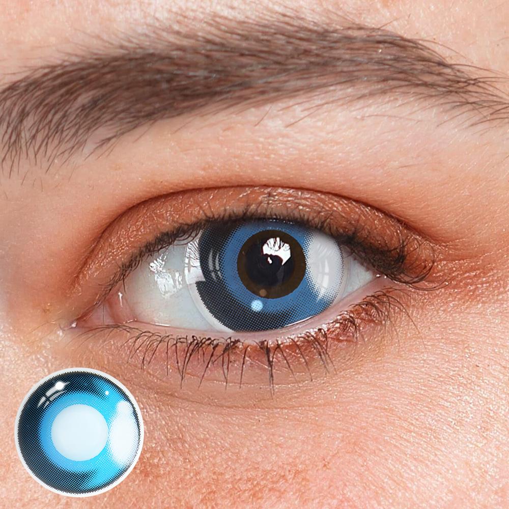 Cosplay Agate	Blue Colored Contact Lenses - Roseibase