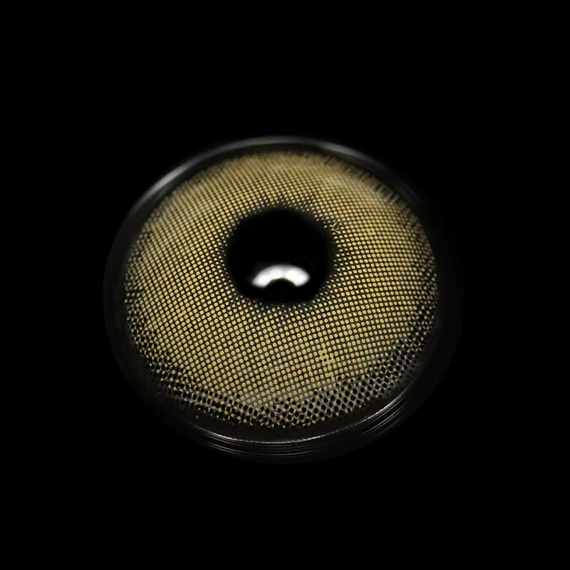 Carina Yellow Colored Contact Lenses - Roseibase