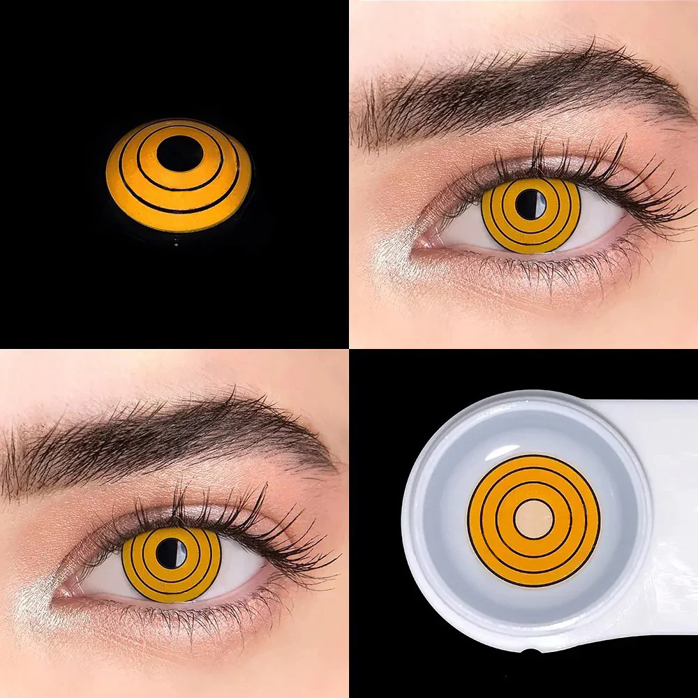 Cosplay Chainsaw Man Makima Yellow Colored Contact Lenses - Roseibase