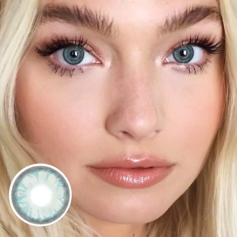 Gem Green Daily (10 Pcs) Colored Contact Lenses - Roseibase