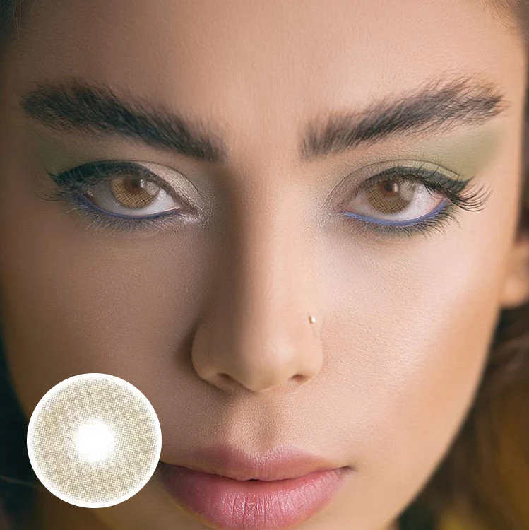 Matte Hazel Colored Contact Lenses - Roseibase