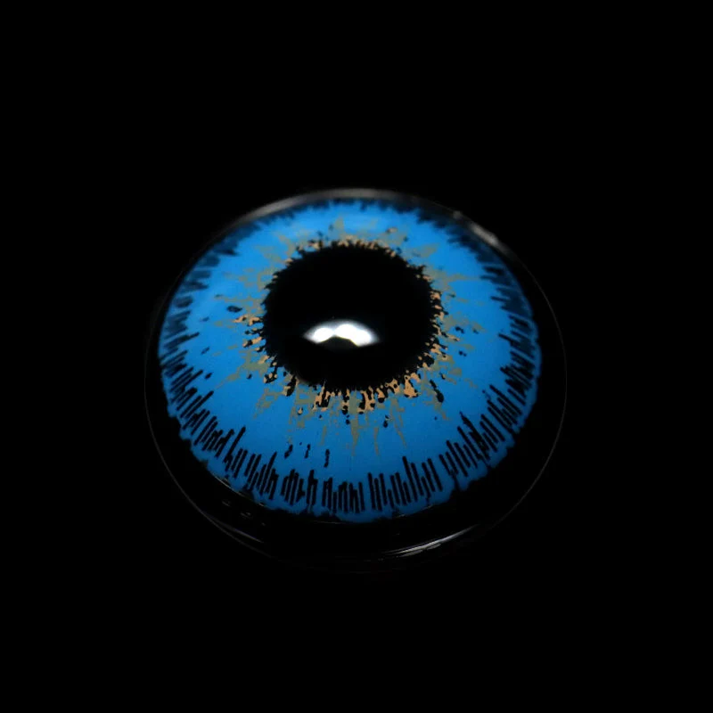 Cosplay Indians Blue Colored Contact Lenses - Roseibase