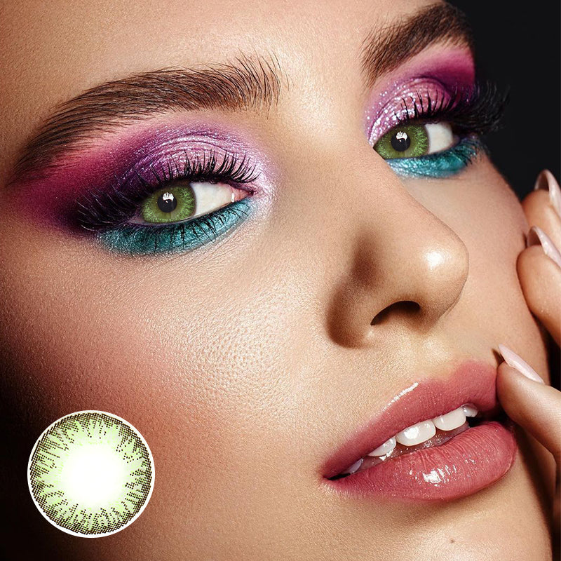 Irene Nut Green Colored Contact Lenses - Roseibase