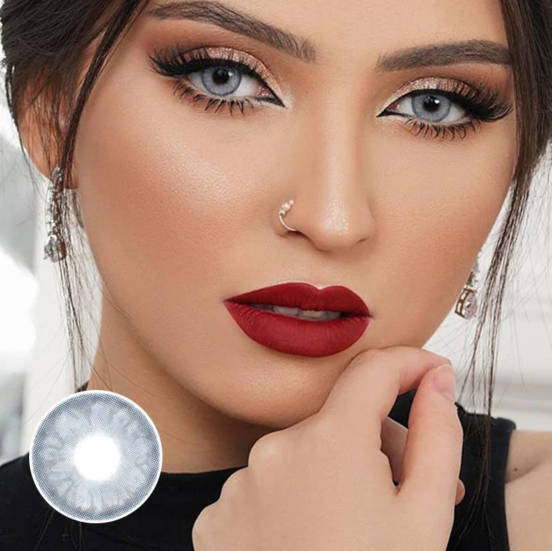 Gem Blue Prescription Colored Contact Lenses - Roseibase