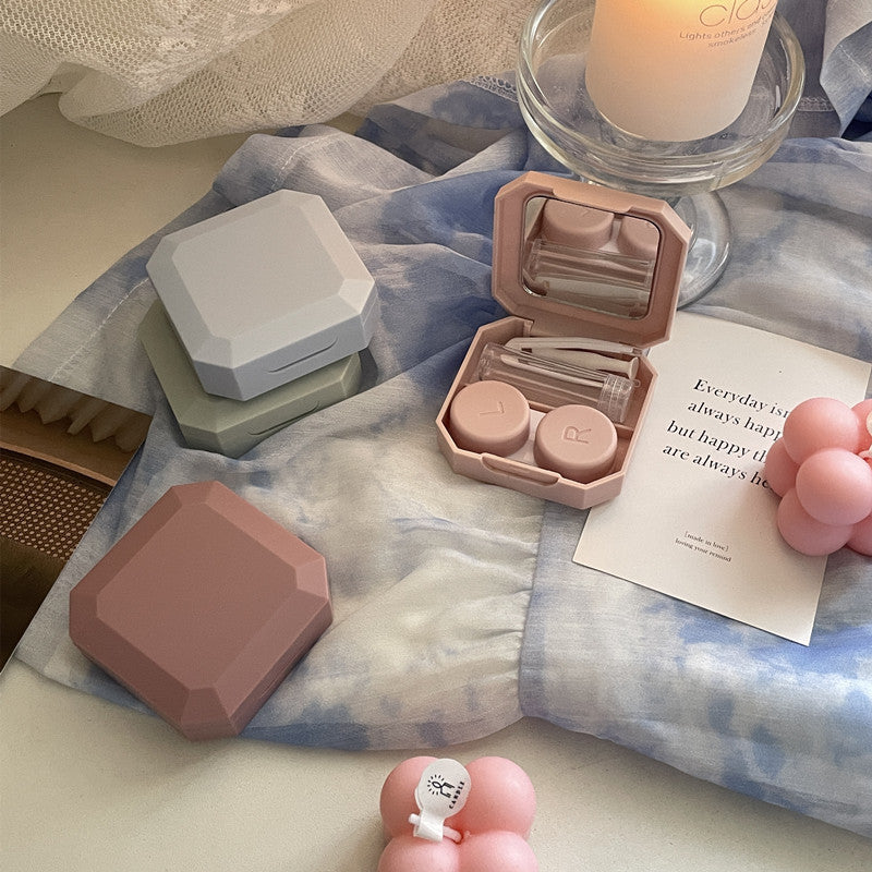 Like Fish Ins Simple Colored Contact Lens Case - Roseibase