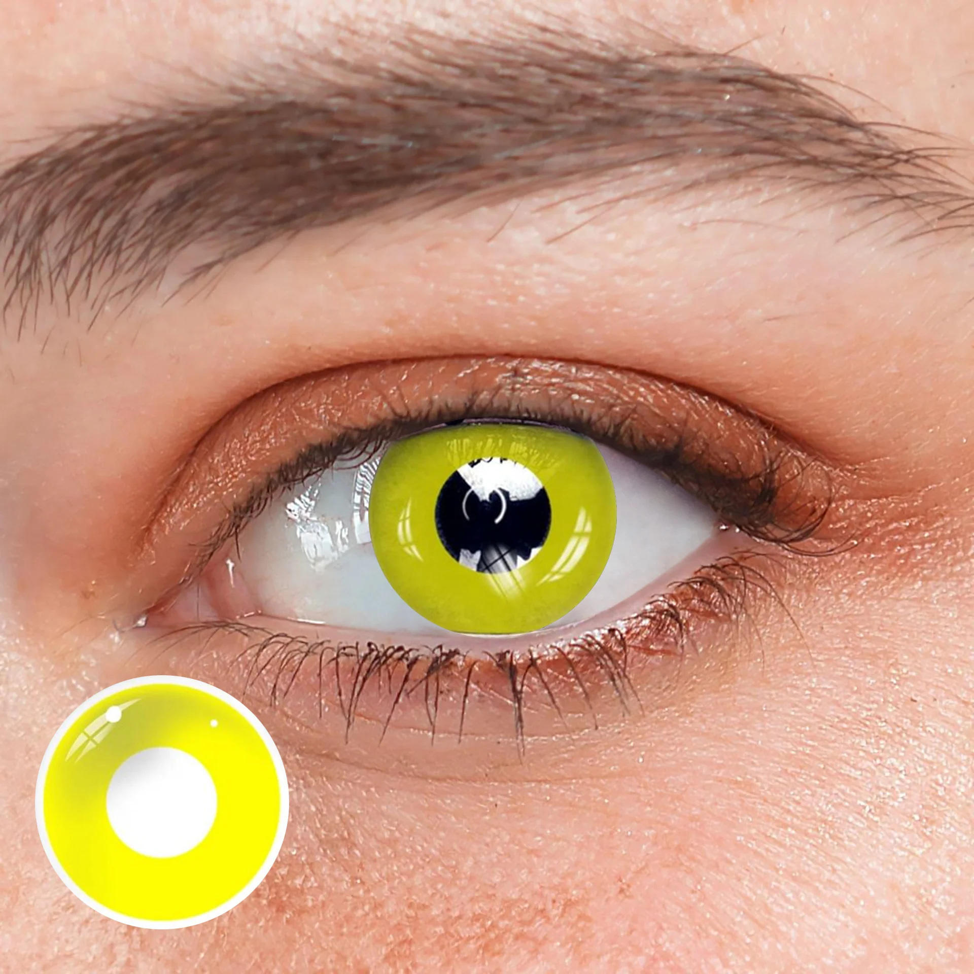Halloween Yellowout Colored Contact Lenses - Roseibase