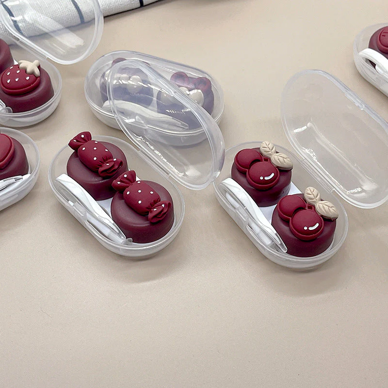 Girlhood Colored Contact Lens Case - Roseibase