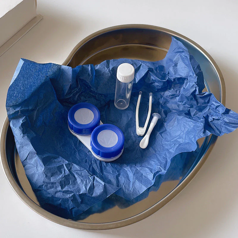 Klein Blue Colored Contact Lens Case - Roseibase