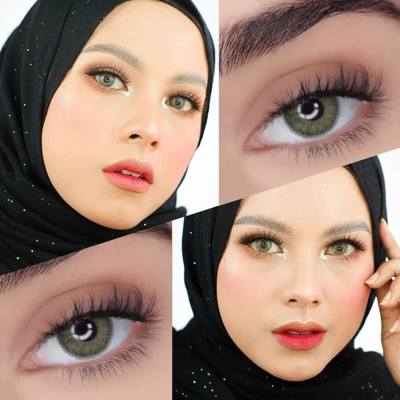 Euramerican brown Prescription Colored Contact Lenses - Roseibase