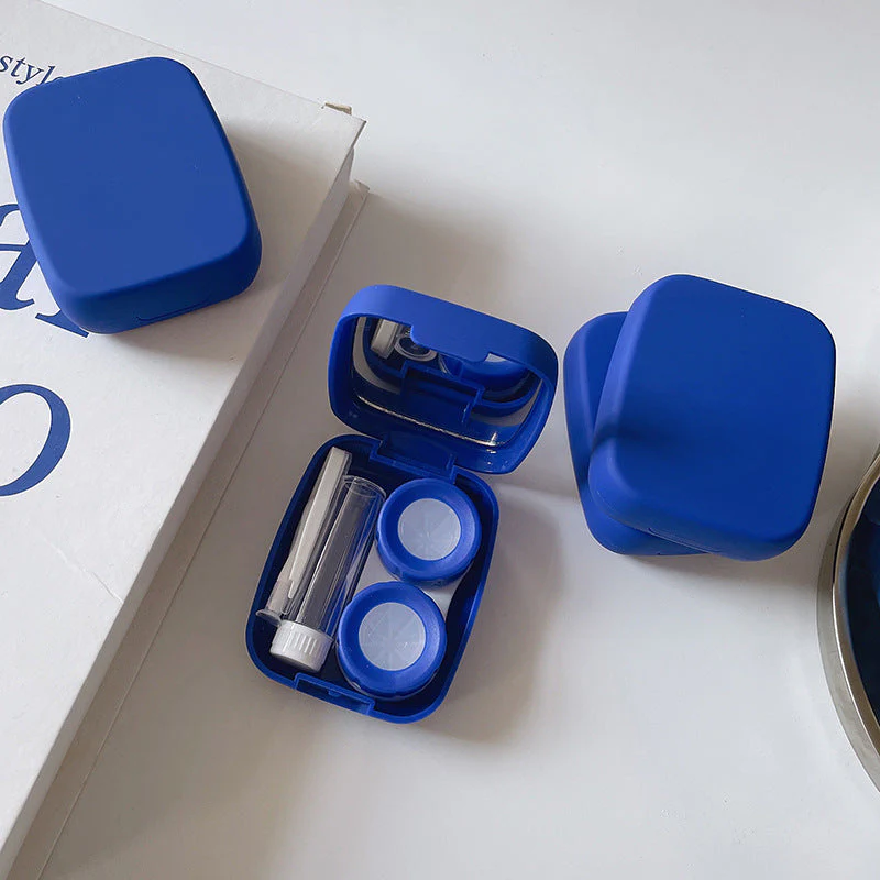 Klein Blue Colored Contact Lens Case - Roseibase
