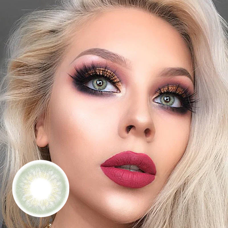 DNA Taylor Green Gray Colored Contact Lenses - Roseibase