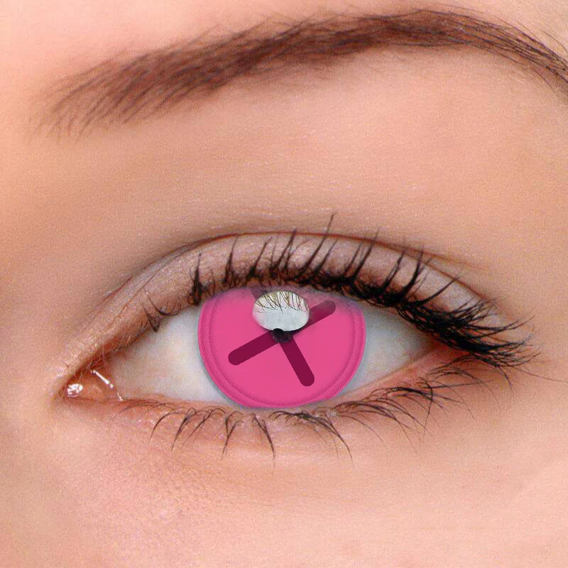 Halloween ButtonEyeAzalea Colored Contact Lenses - Roseibase