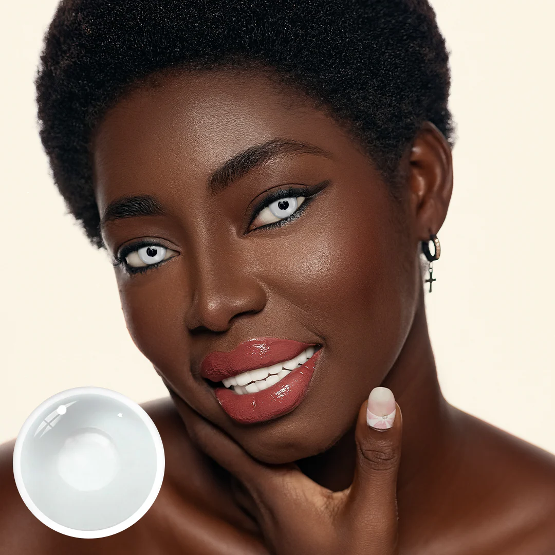 Halloween Whiteout Colored Contact Lenses - Roseibase