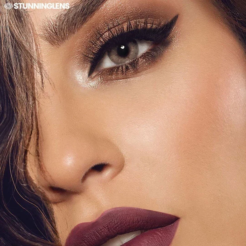 Elite Sandy Gray Prescription Colored Contact Lenses - Roseibase