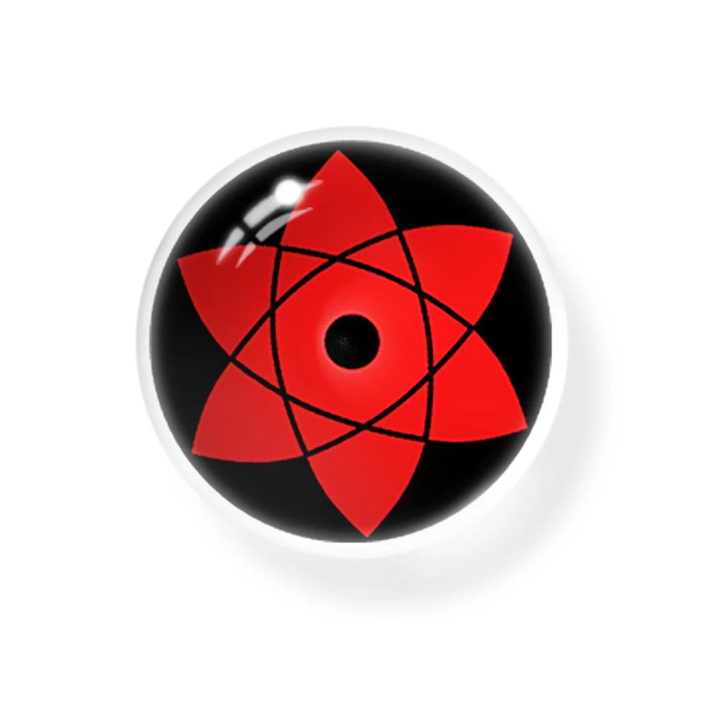 Cosplay Sharingan Uchiha Sasuke Red Colored Contact Lenses - Roseibase